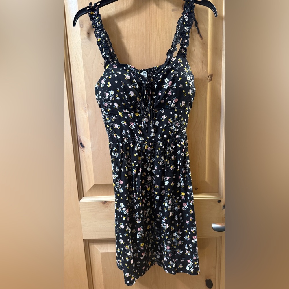Black with Flowers Dress